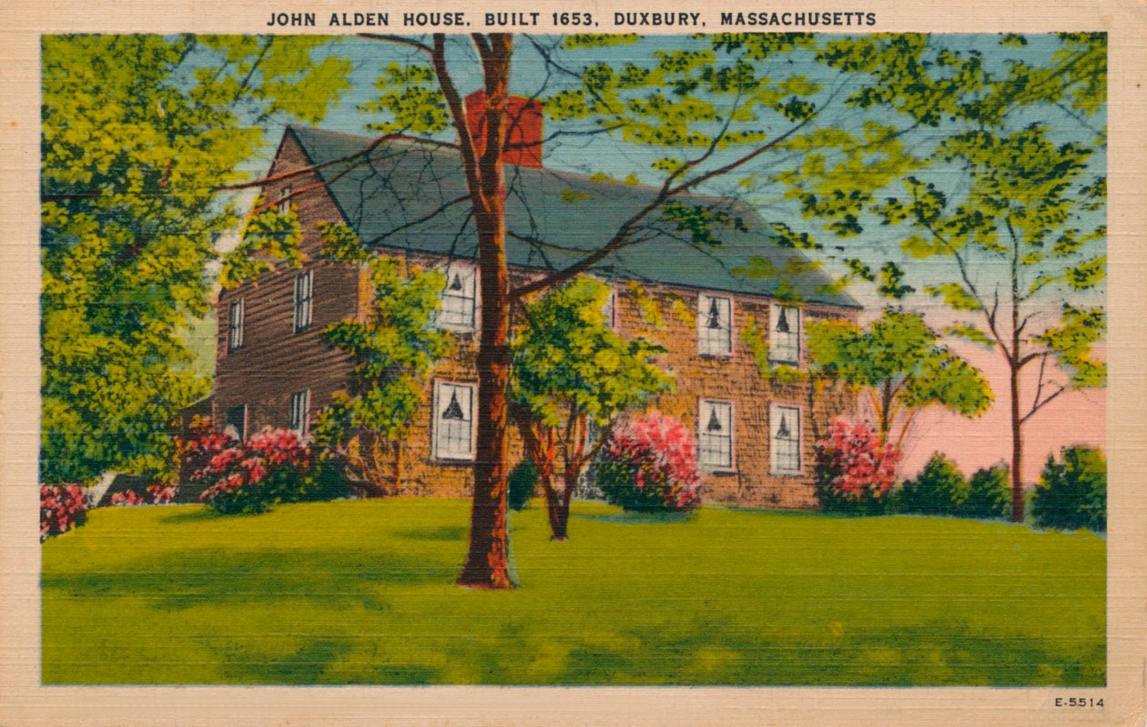 John Alden House, Duxbury, Massachusetts, c1940-talet av Unbekannt