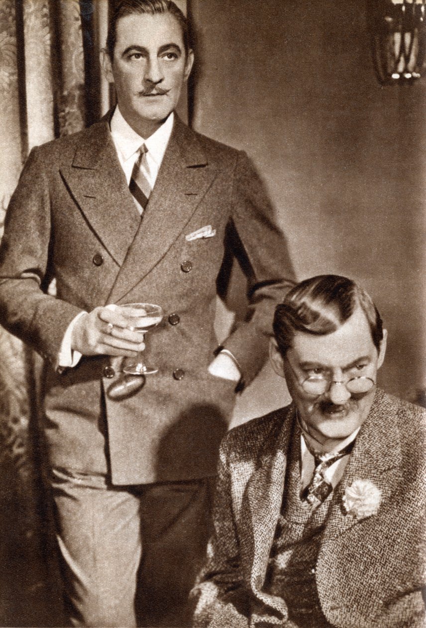 John Barrymore och Lionel Barrymore, amerikanska skådespelare, 1933 av Unbekannt
