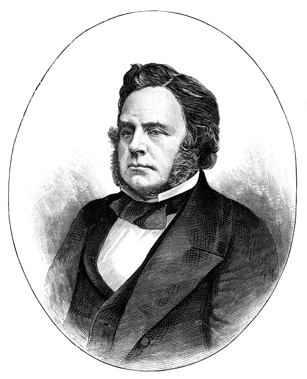 John Bright, brittisk radikal och liberal statsman, 1857, c1888 av Unbekannt