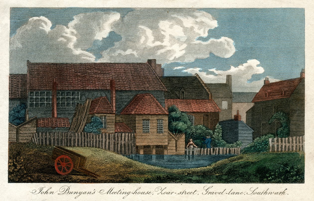 John Bunyans möteshus, Zoar-street, Gravel-Lane, Southwark, London, 1814 av Unbekannt