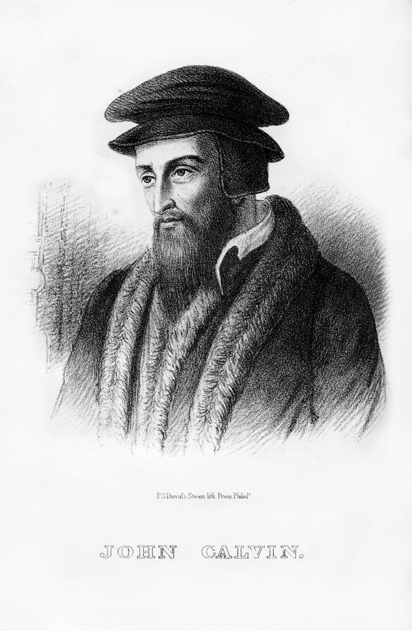 John Calvin, fransk kristen teolog, 1854 av Unbekannt