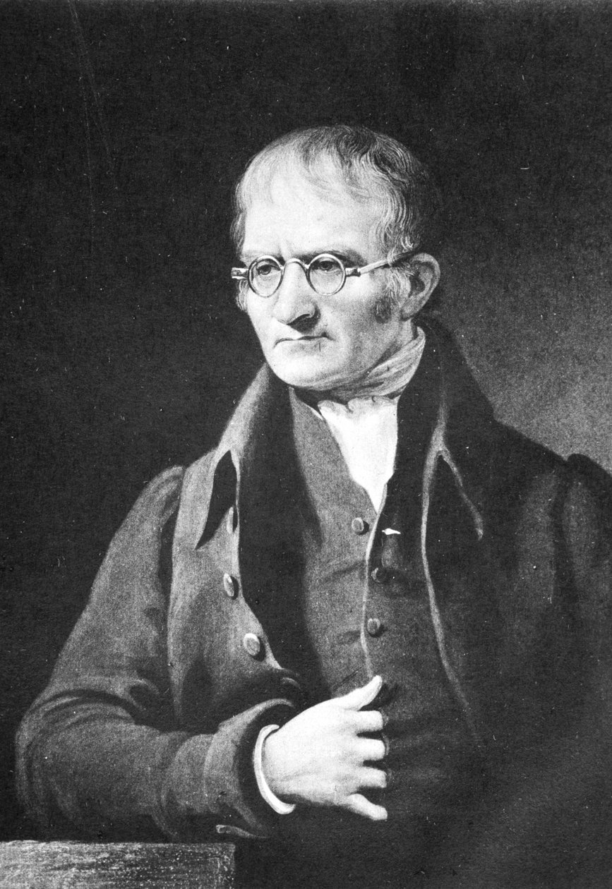 John Dalton, engelsk kemist, c1834 1902 av Unbekannt