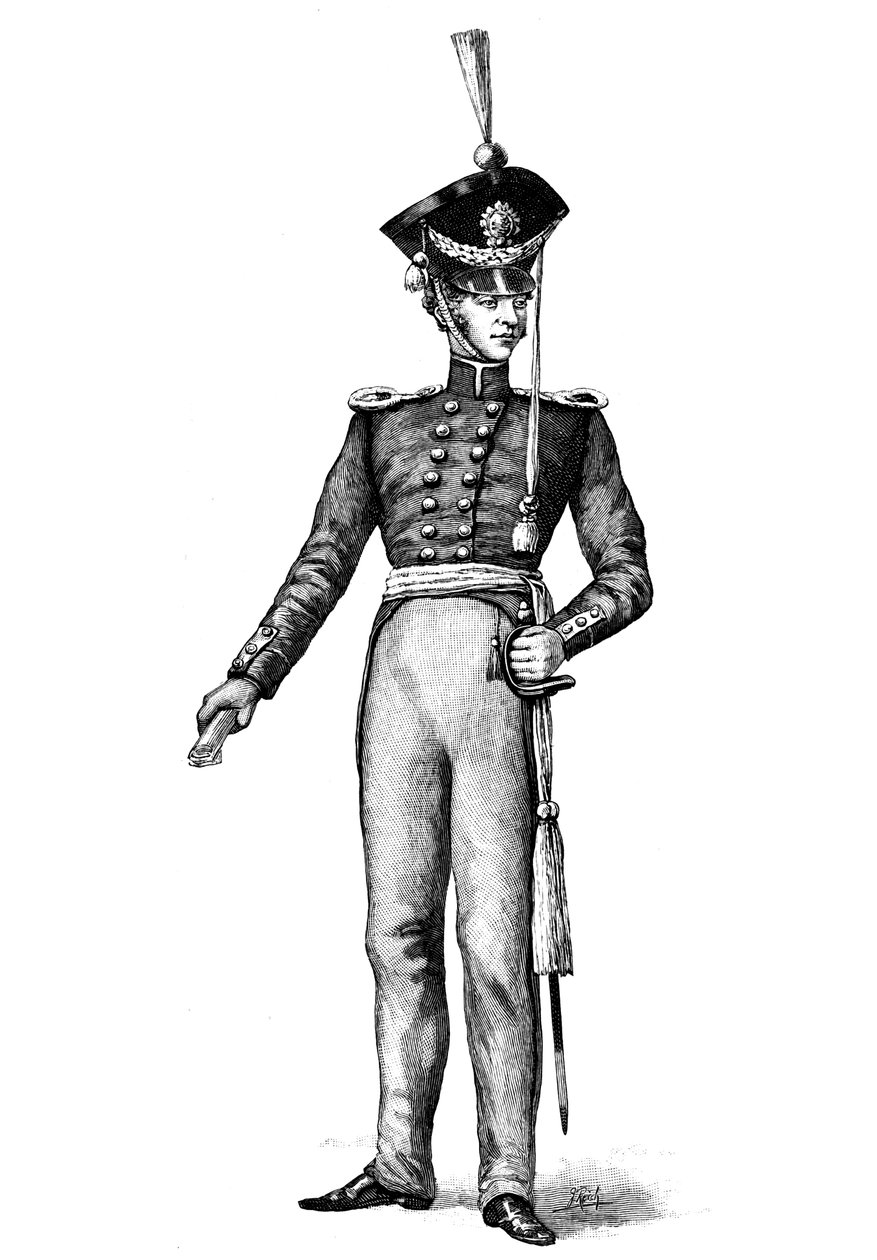 John Ericsson, ingenjör, avbildad i den svenska armén av Unbekannt