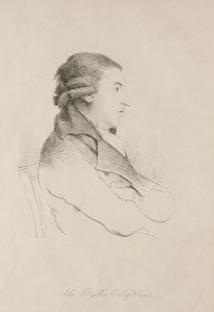 John Fitzgibbon, Earl of Clare, tidigt 1800-tal. av Unbekannt