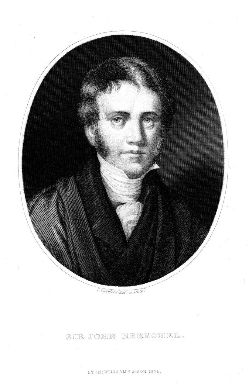 John Frederick Herschel 1792-1871, engelsk astronom och vetenskapsman, som ung man av Unbekannt