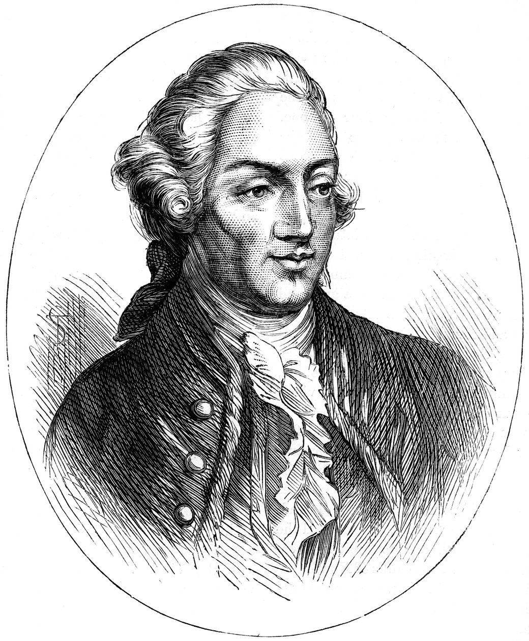 John Hancock, amerikansk statsman från 1700-talet, c1880 av Unbekannt