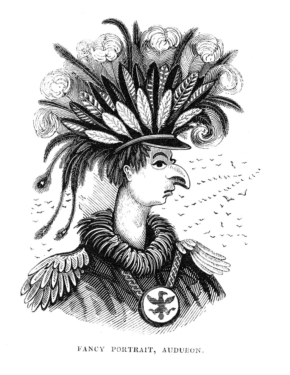 John James Audubon 1780-1851, amerikansk ornitolog och konstnär, 1836 av Unbekannt