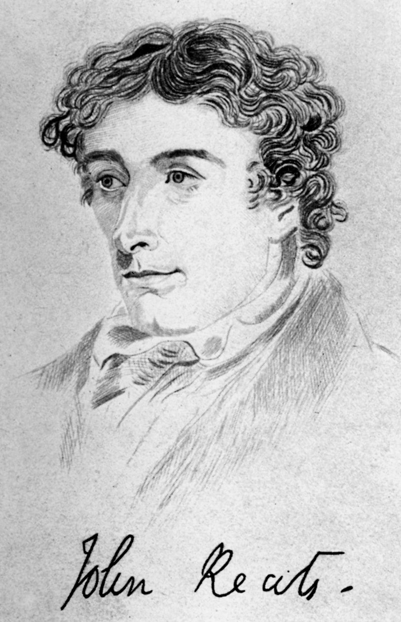 John Keats, engelsk poet, 1912 av Unbekannt