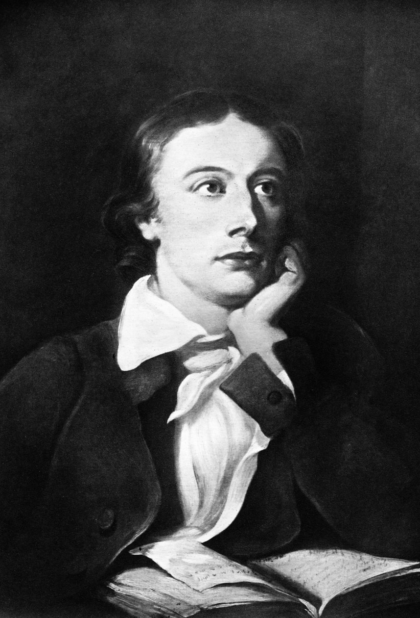 John Keats, engelsk poet, 1800-talet av Unbekannt