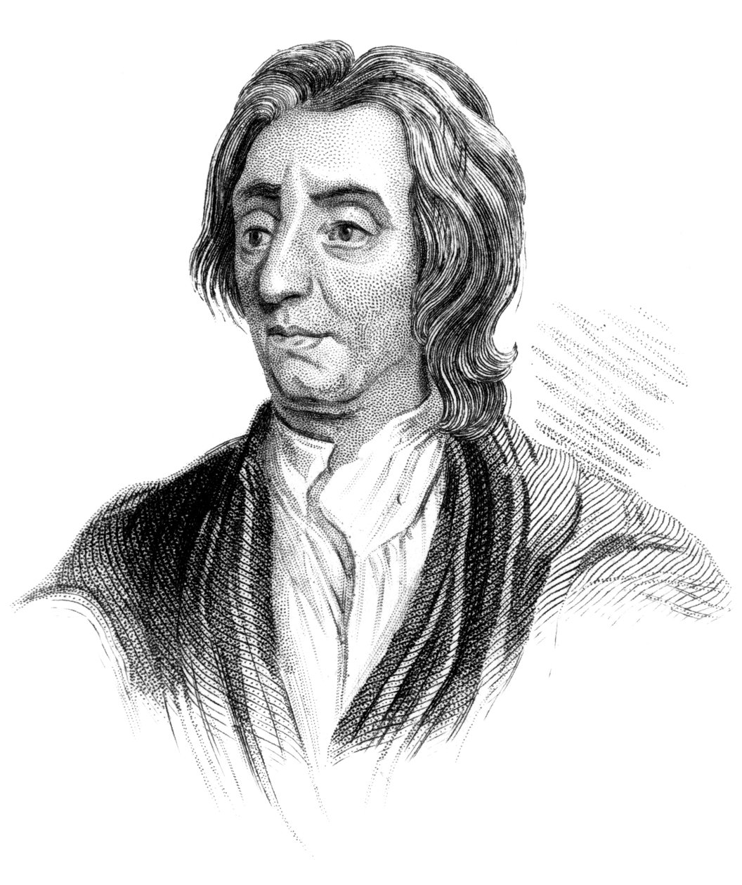 John Locke, engelsk filosof, c1850 av Unbekannt