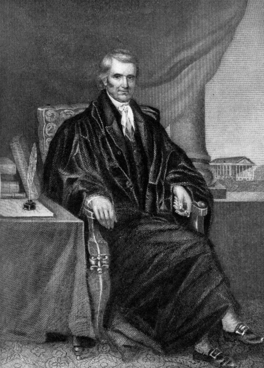 John Marshall 1755-1835, amerikansk statsman och jurist, 1800-talet 1908 av Unbekannt