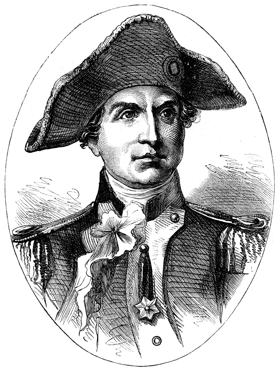 John Paul Jones, amerikansk sjöbefälhavare under revolutionskriget, c1880 av Unbekannt