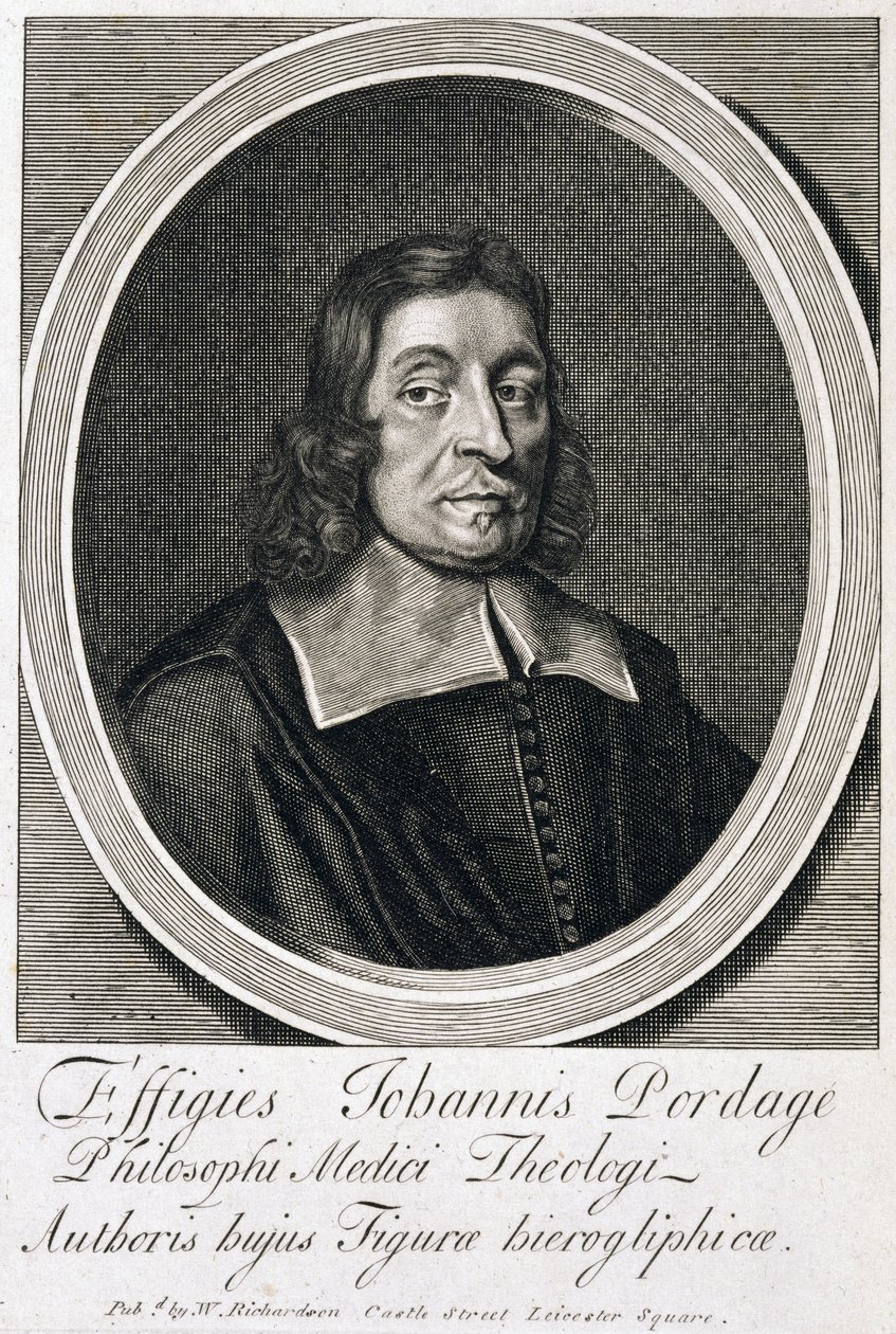 John Pordage, engelsk rektor, astrolog och mystiker, ca 1670-talet av Unbekannt