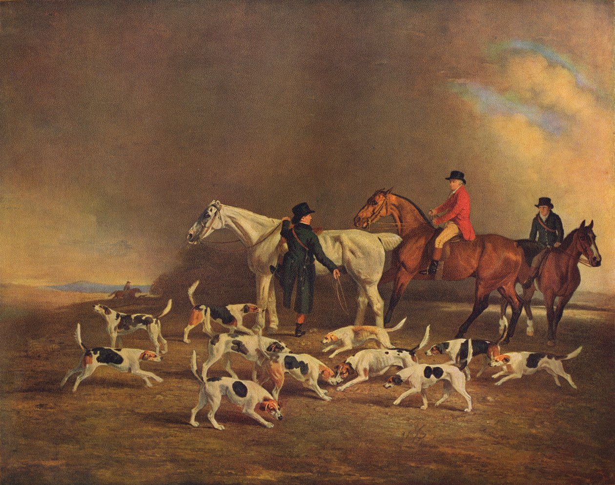 John Powlett and his Hounds, c1700- till 1800-talet, 1929 av Unbekannt