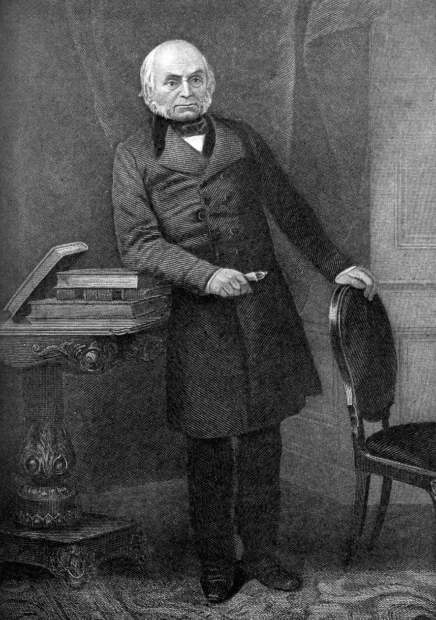 John Quincy Adams 1767-1848, sjätte president i USA, 1800-talet 1908 av Unbekannt