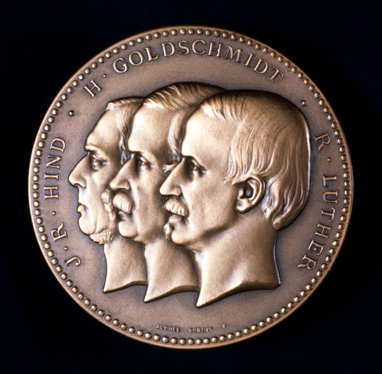 John Russell Hind, Hermann Goldschmidt och Robert Luther, astronomer, c1900 av Unbekannt