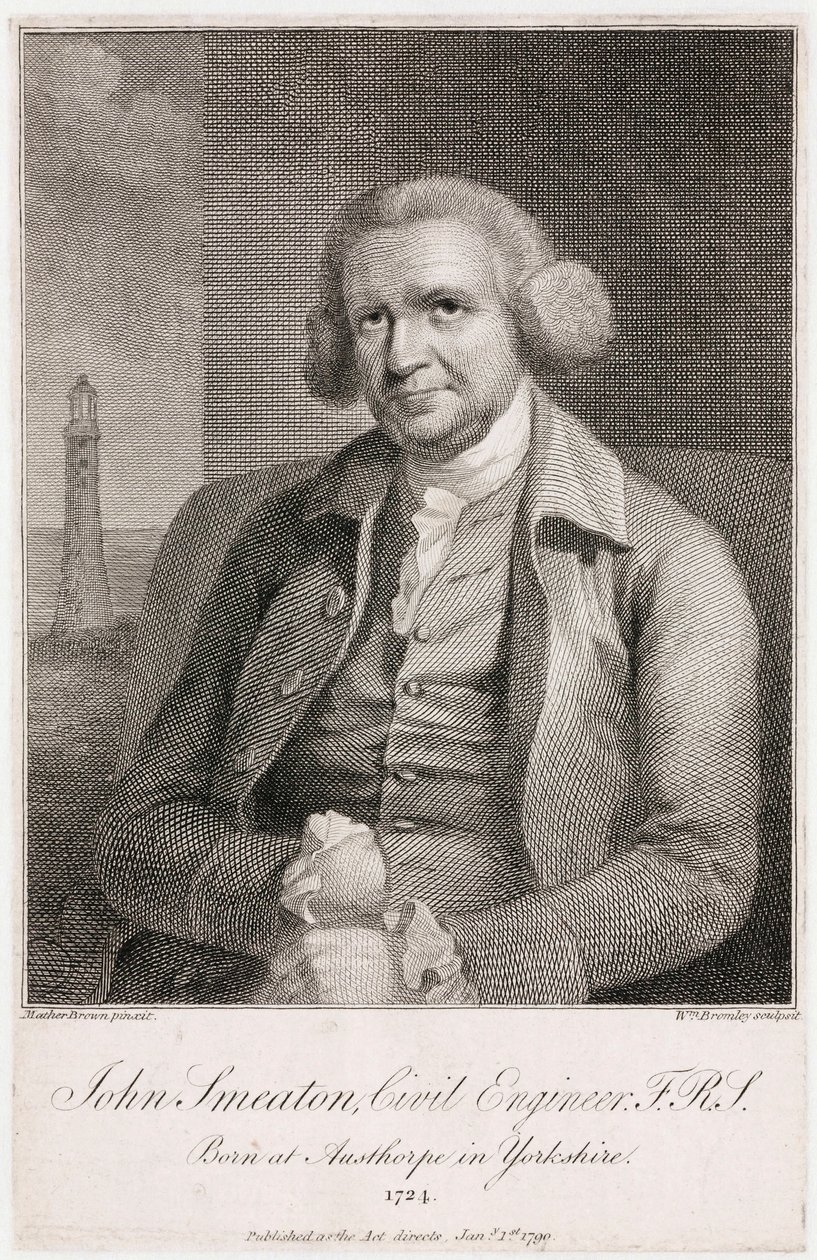 John Smeaton, engelsk maskin- och civilingenjör, ca 1780-talet av Unbekannt