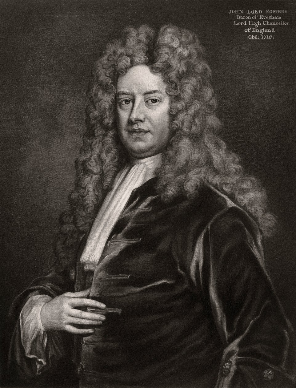 John Somers, 1st Baron Somers, engelsk politiker, 1700-talet 1906 av Unbekannt