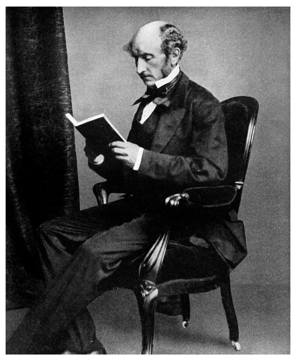 John Stuart Mill, brittisk filosof och socialreformator, 1800-talet 1956 av Unbekannt