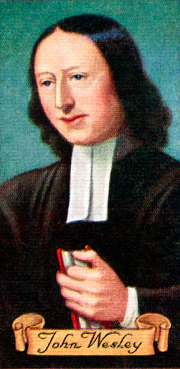 John Wesley, hämtat från en serie cigarettkort, 1935 av Unbekannt