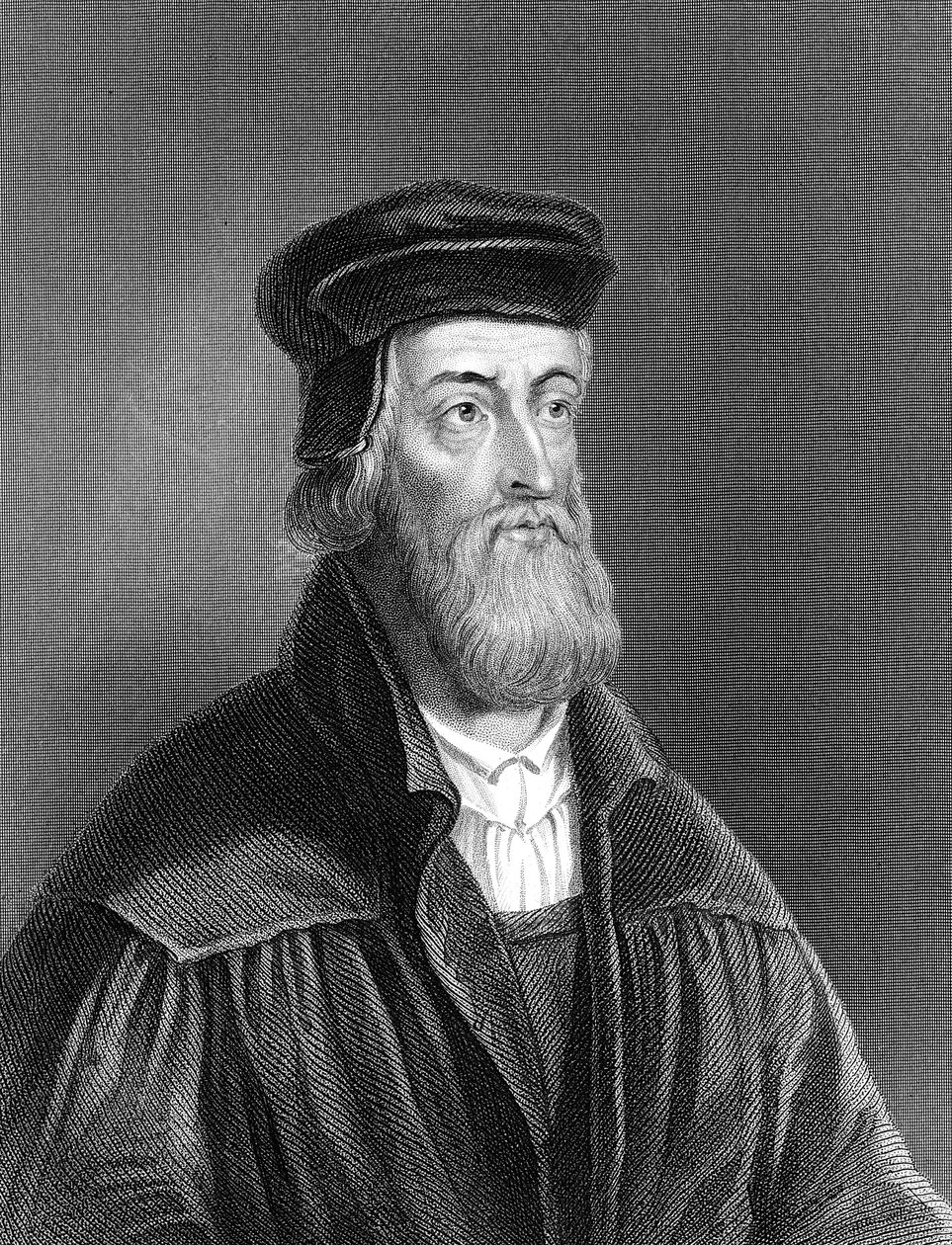 John Wycliffe, engelsk religiös reformator från 1300-talet, 1882 av Unbekannt