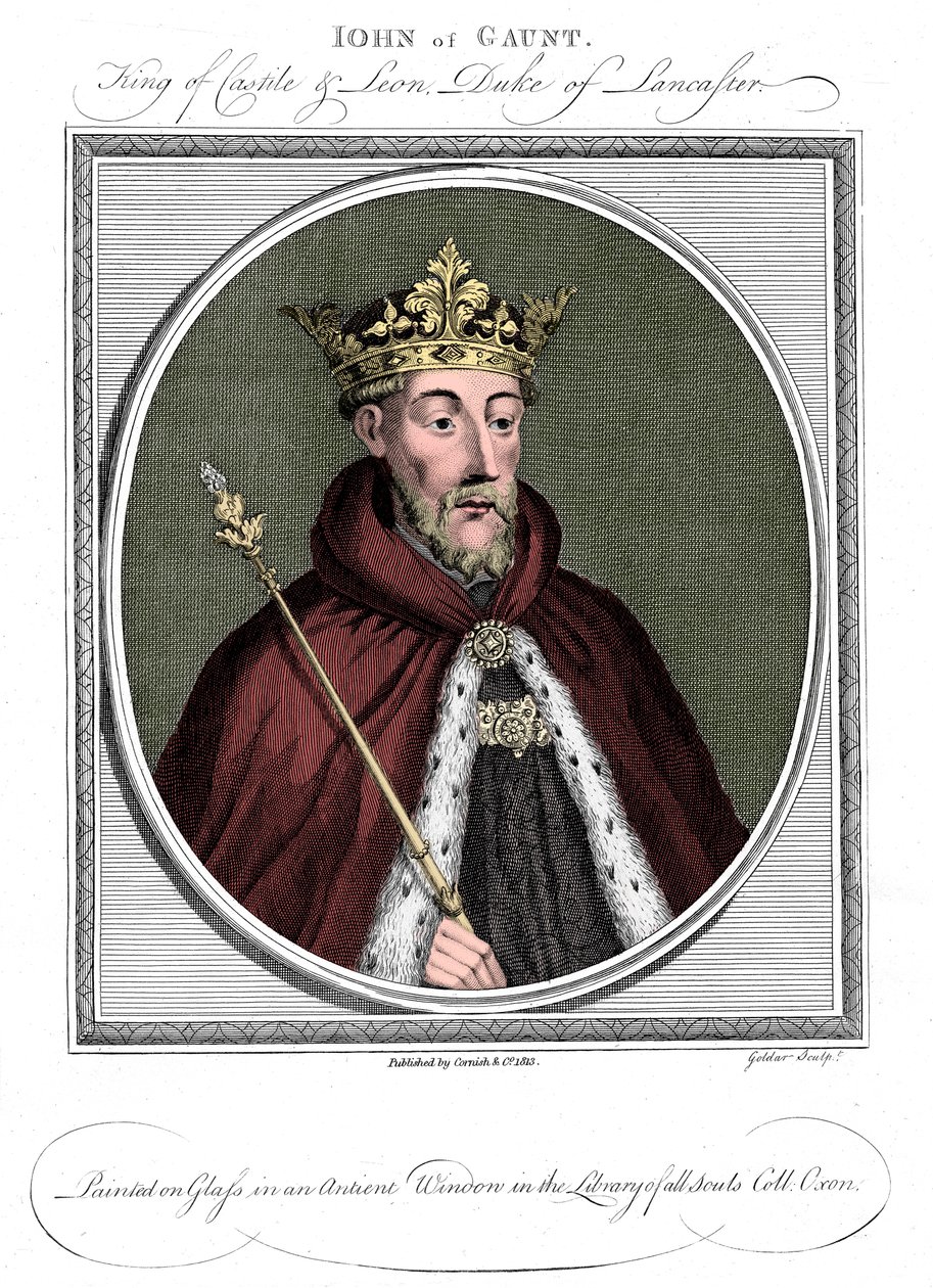 John of Gaunt, hertig av Lancaster 1340-1399 av Unbekannt