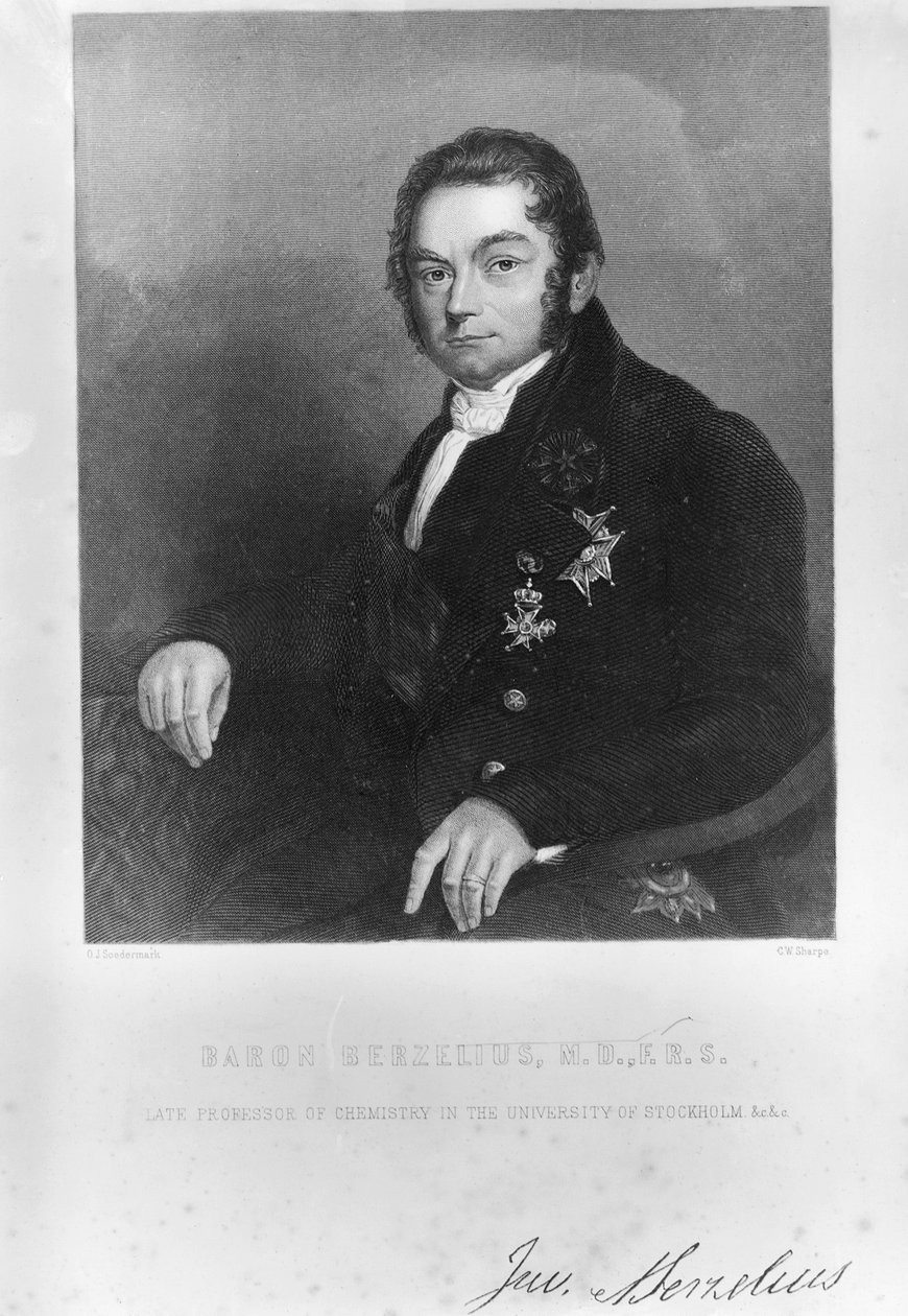Jons Jacob Berzelius, svensk kemist, tidigt 1800-tal av Unbekannt