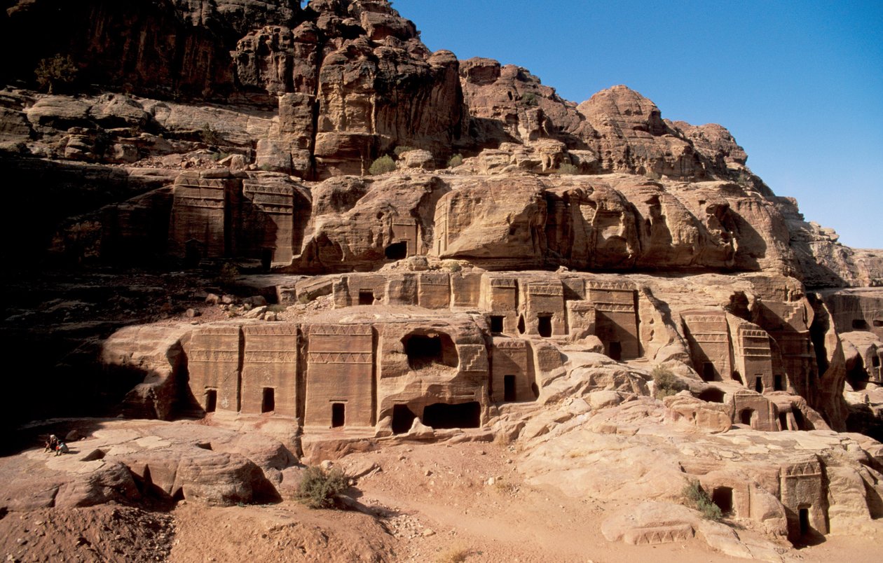 Jordanien, Petra Nabateanska gravar, Petra, Jordanie av Unbekannt