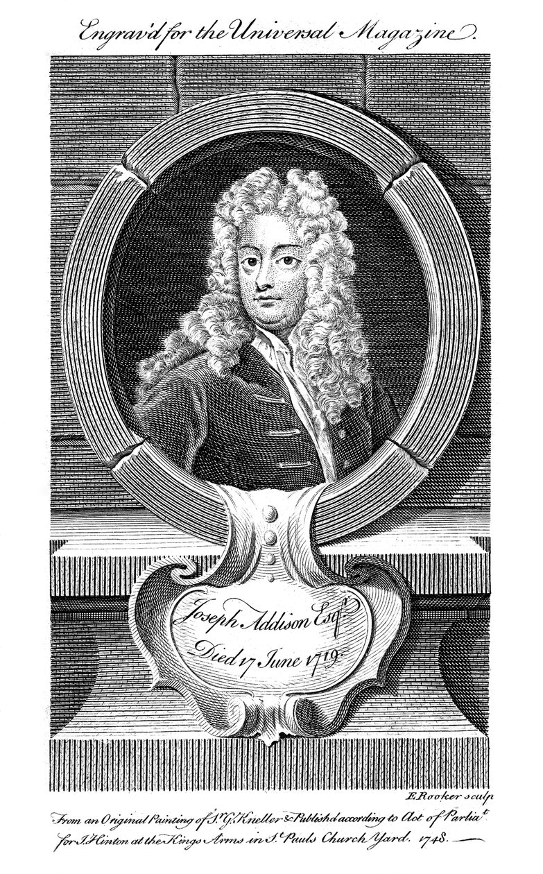 Joseph Addison, engelsk politiker och författare, 1800-talet av Unbekannt