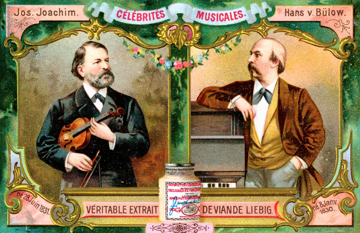 Joseph Joachim och Hans von Bulow, c1900 av Unbekannt