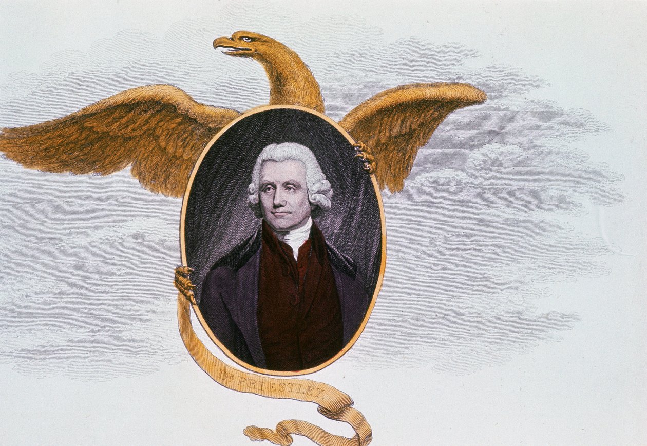 Joseph Priestley 1733-1804, engelsk presbyteriansk minister och kemist, 1801 av Unbekannt