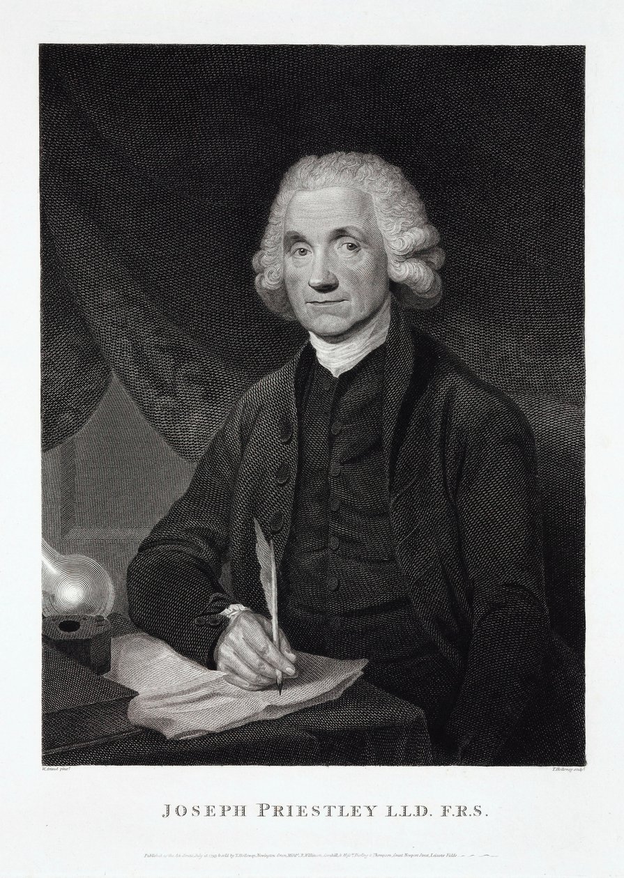 Joseph Priestley, engelsk-amerikansk teolog och kemist av Unbekannt