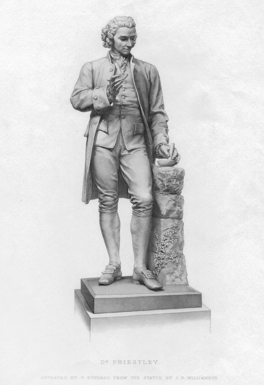 Joseph Priestley, engelsk kemist och presbyteriansk minister, 1800-talet av Unbekannt