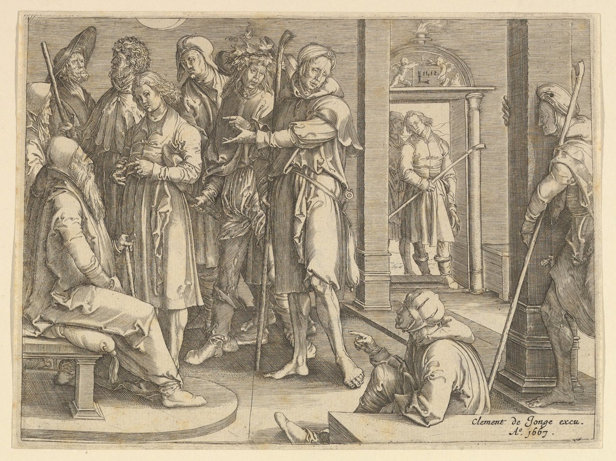 Joseph berättar sina drömmar för Jacob kopia, 1640-70. av Unbekannt