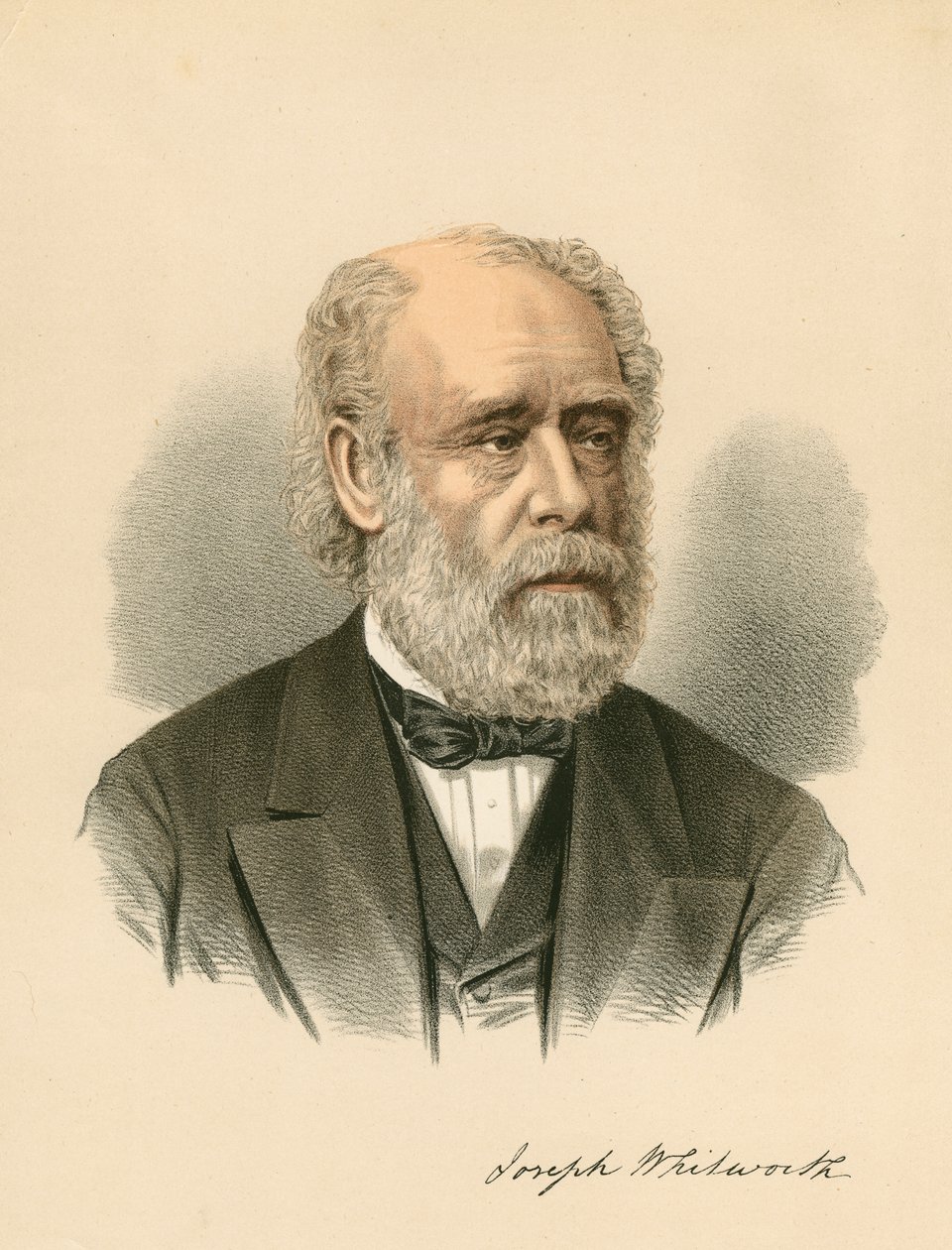 Joseph Whitworth, brittisk ingenjör och uppfinnare, c1880 av Unbekannt