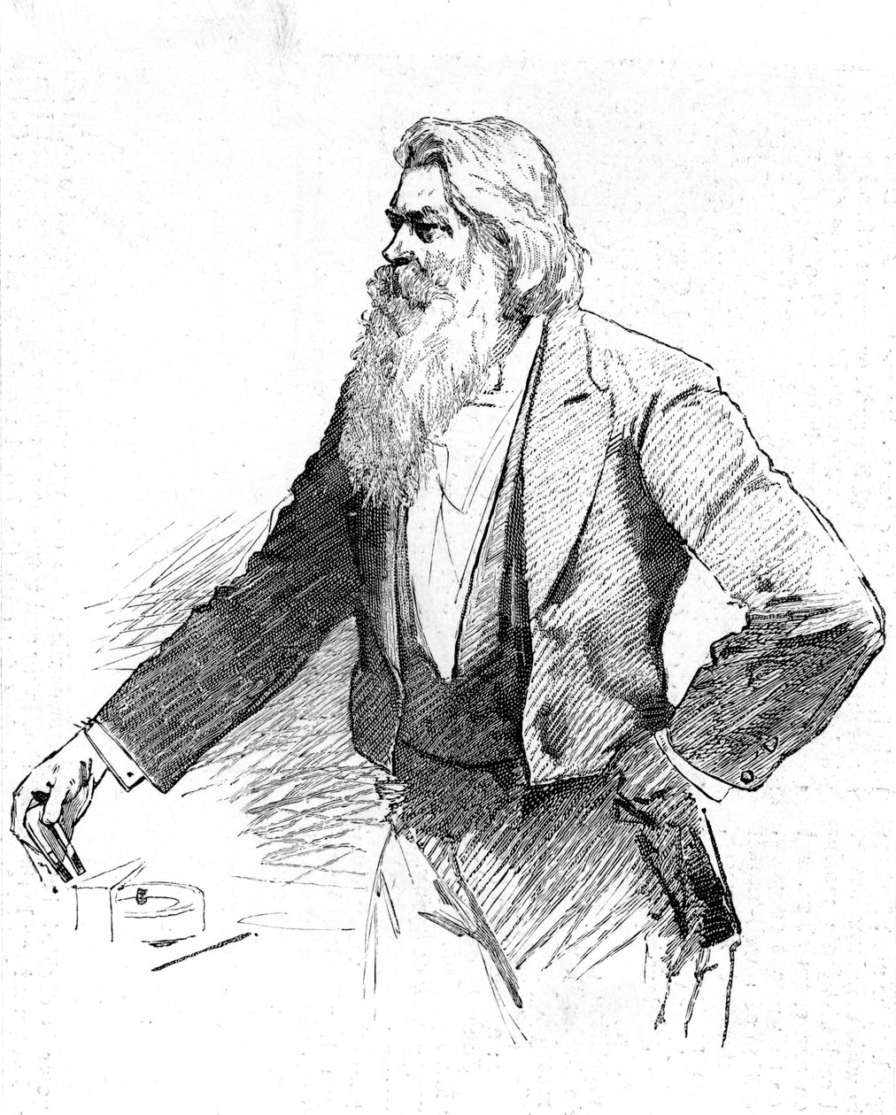 Joseph Wilson Swan, brittisk fysiker och kemist, demonstrerar elektromagnetism, 1889 av Unbekannt
