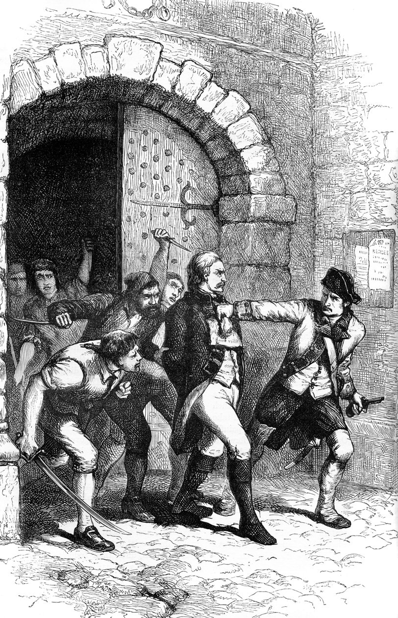 Joshua Huddy ledde från fängelset för att hängas, 1782 c1880 av Unbekannt