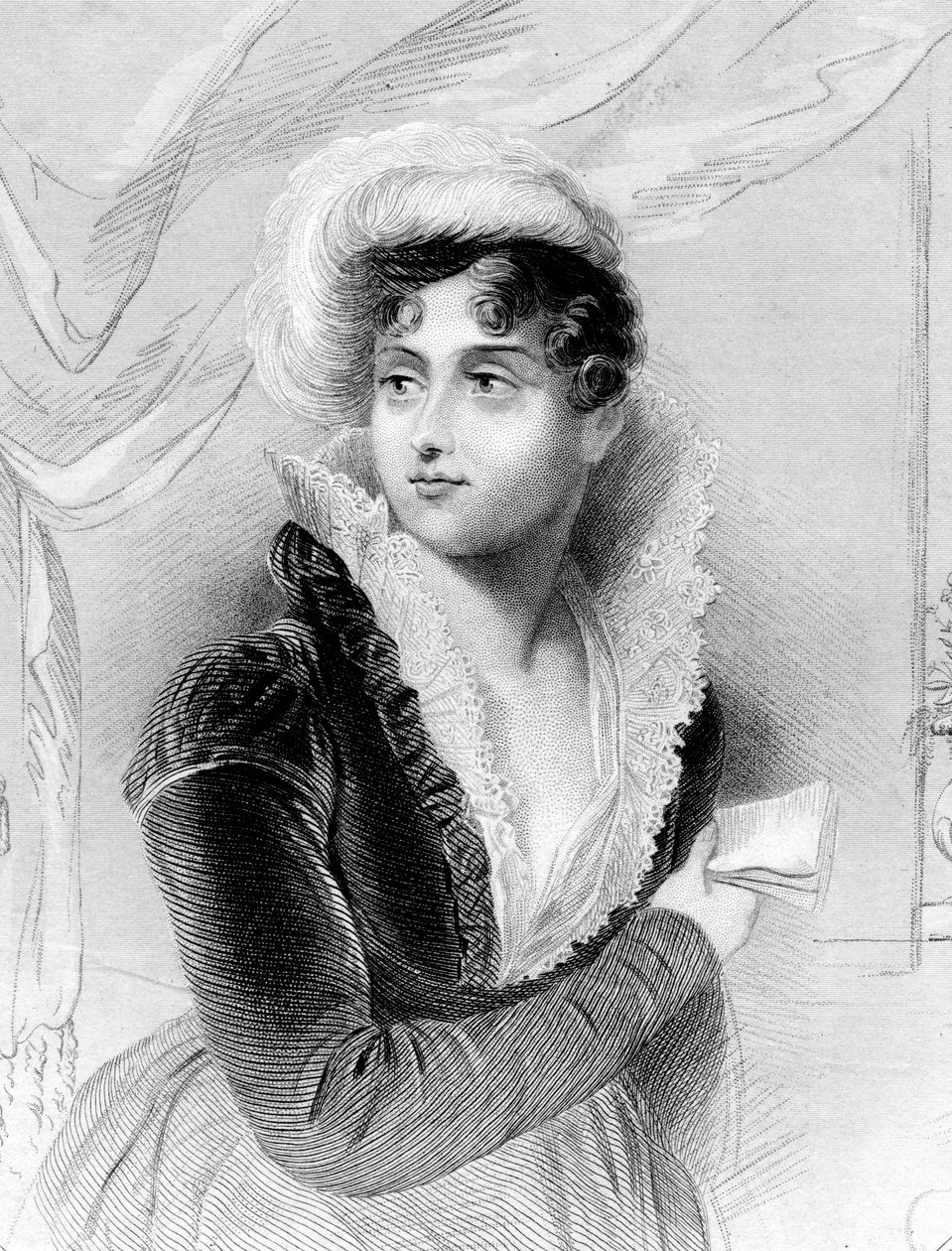 Josephine de Beauharnais, första hustru till Napoleon Bonaparte och kejsarinna av Frankrike, 1800-talet av Unbekannt