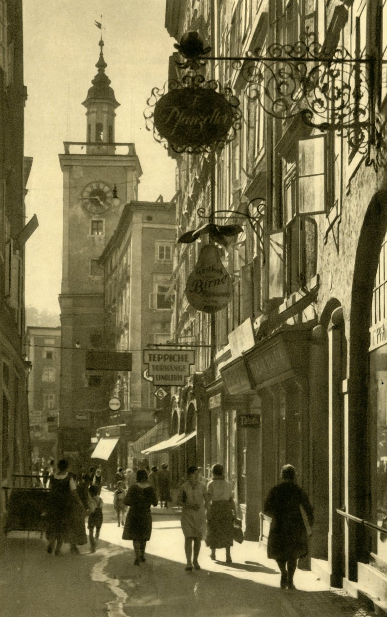 Judengasse, Salzburg, Österrike, c1935. av Unbekannt