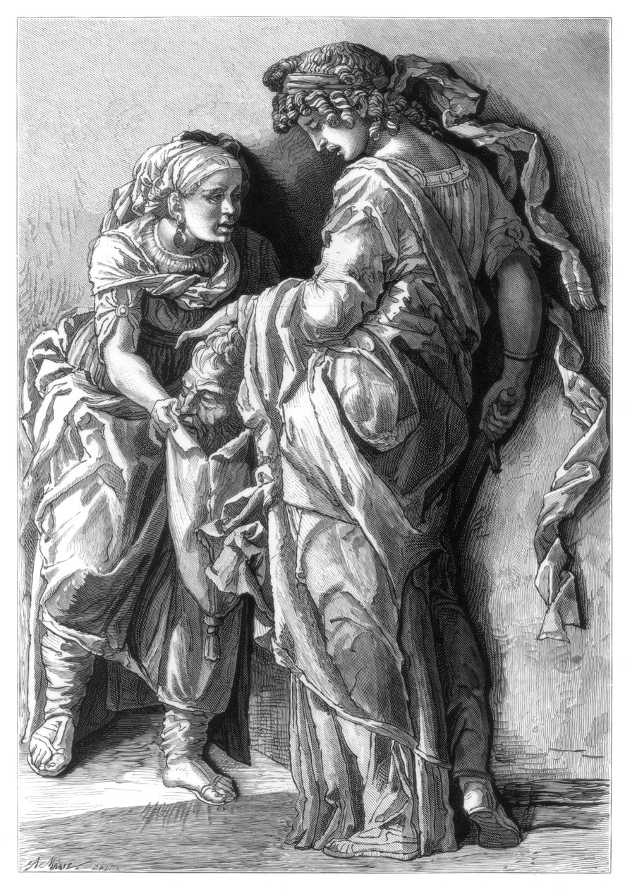 Judith och Holofernes, 1870 av Unbekannt