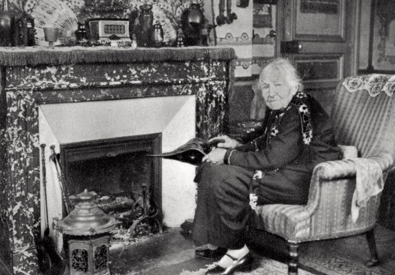 Juliette Adam, fransk författare och feminist, 1929 av Unbekannt