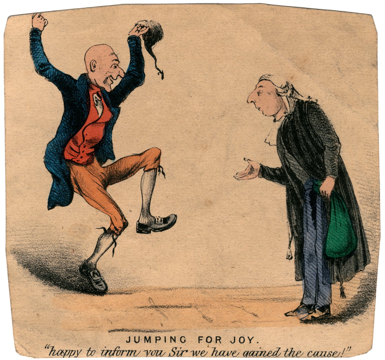 Jumping for Joy - glad att meddela dig Sir vi har vunnit orsaken! av Unbekannt