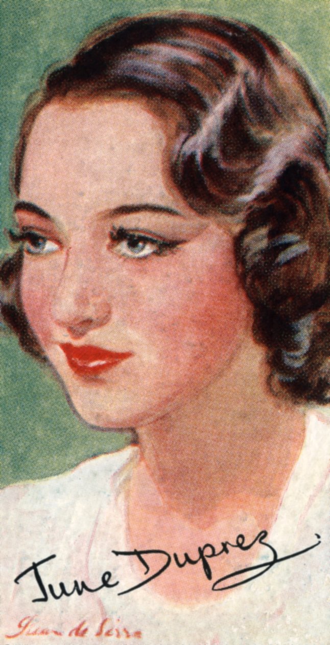 June Duprez, 1918-1984, brittisk filmskådespelerska, 1900-talet av Unbekannt