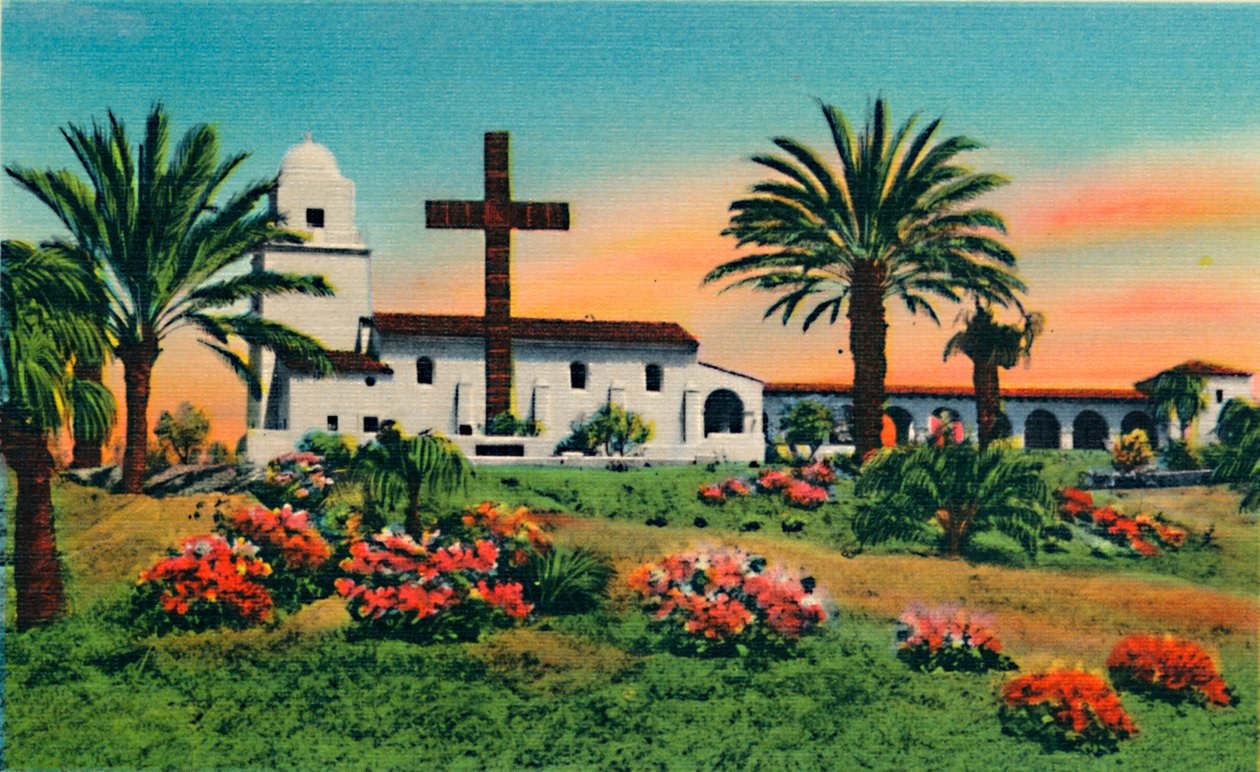 Junipero Serra-museet, Gamla stan. San Diego, Kalifornien, c1941 av Unbekannt