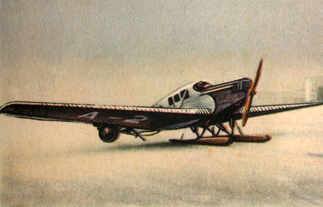 Junkers F13 L-plan med snösko, 1920-talet, 1932. av Unbekannt
