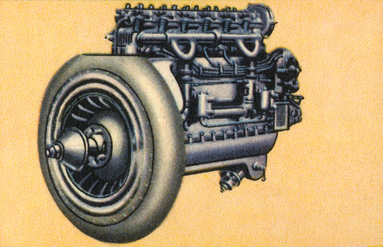 Junkers L 1, 80 hästkrafter flygplansmotor, 1932. av Unbekannt