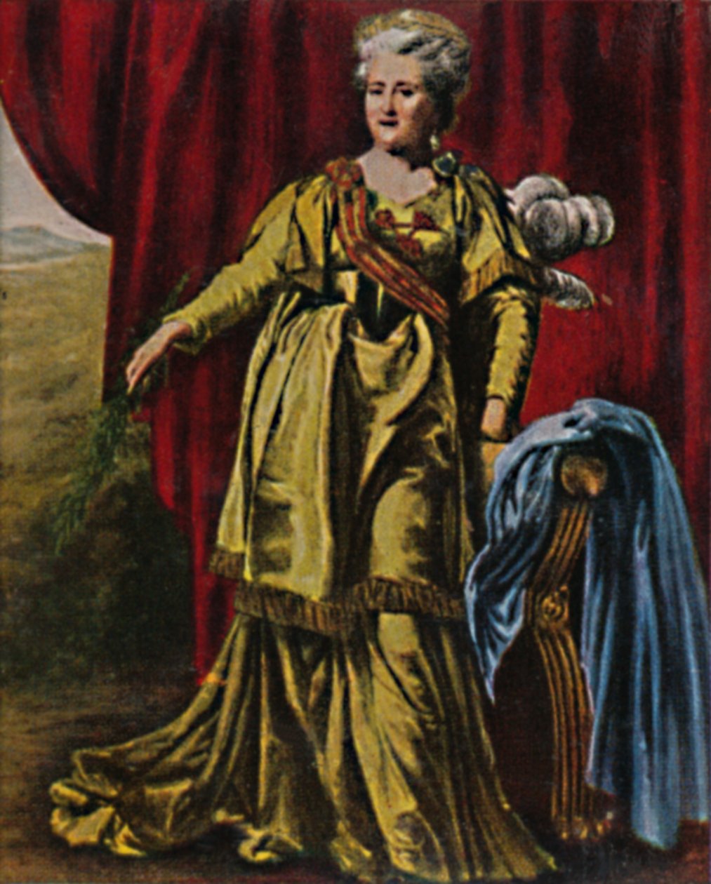 Kejsarinna Katarina II av Ryssland 1729-1796. - Målning av Lewitzky, 1934. av Unbekannt