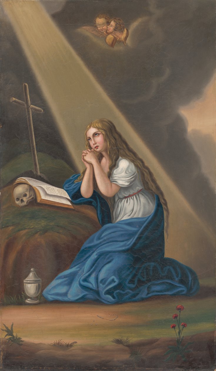 Ångerfulla Maria Magdalena av Unbekannt