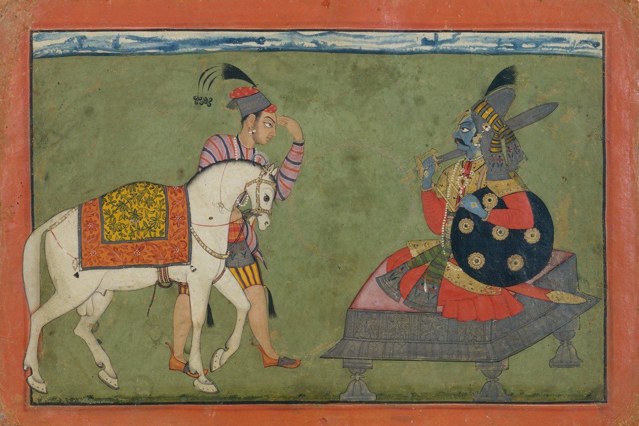 Kalki Avatar, Vishnus framtida inkarnation, ca. 1700-1710. av Unbekannt