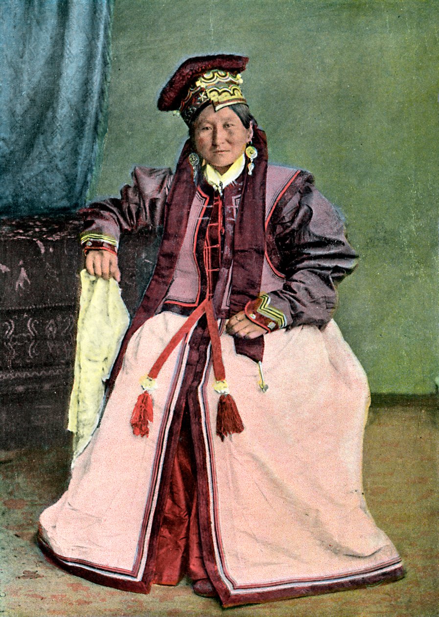 Kalmyk prinsessa, c1890 av Unbekannt